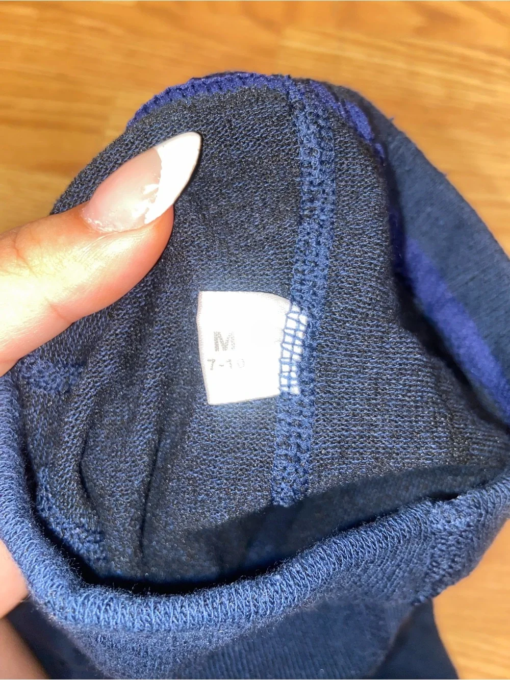 wonder nation Kids Ribbed Gray and Navy Crew Socks - 2 Pack